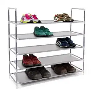 Schuhregal relaxdays stecksystem 5 ebenen schuhablage f 20 paar