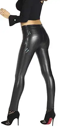 Hochwertige Shape-Leggings in Lederoptik von Firstclass Trendstore