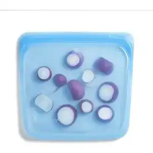 Silikonbeutel stasher fuer lebensmittel sandwich bag topaz