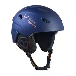 Skihelm black crevice kinder streif matt navy orange xxs
