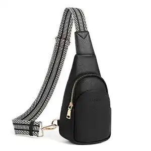 CLUCI Sling Bag Klein für Damen aus PU Leder, vielseitige Umhängetasche