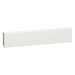Sockelleiste KGM Modern, Weiß lackierte Fußbodenleiste - sockelleiste kgm modern weiss lackierte fussbodenleiste