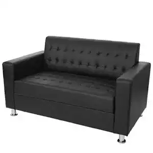 Sofa mendler 2er kunda couch lounge kunstleder metall fuesse
