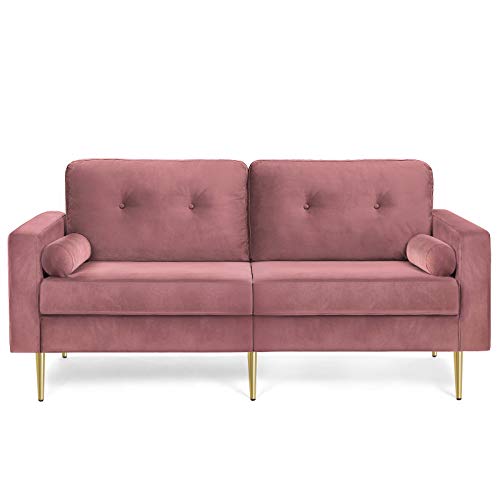 Sofa VASAGLE LCS001P01 3 Seater Living Room Velvet Cover for Flats