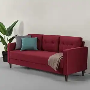Sofa zinus mikhail mid century einfache montage ohne werkzeug