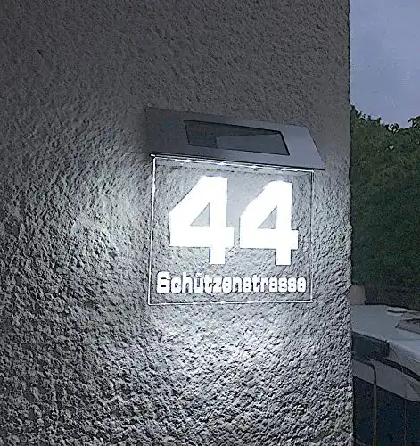 Solar Hausnummer Jedwill Design Solar Stars Beleuchtung