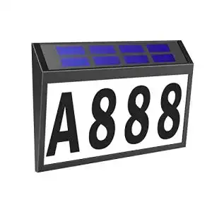 Solar hausnummer t sunus solar beleuchtete hausnummer