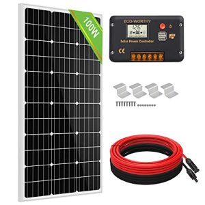 Solaranlage Wohnmobil ECO-WORTHY 100W 12V Solarpanel-Kit - solaranlage wohnmobil eco worthy 100w 12v solarpanel kit