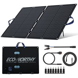 Solaranlage Wohnmobil ECO-WORTHY 100W Solarpanel Faltbar - solaranlage wohnmobil eco worthy 100w solarpanel faltbar