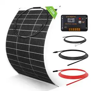 Solaranlage wohnmobil eco worthy 130 watt 12 volt flexibles