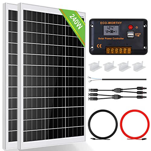 Solaranlage Wohnmobil ECO-WORTHY 240 Watt Solarpanel Kit