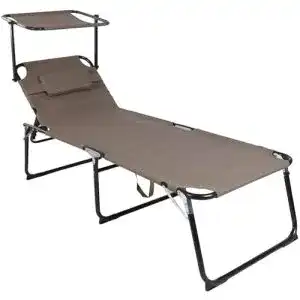 Sonnenliege mit dach wildstage xxl aluminium sonnenliege