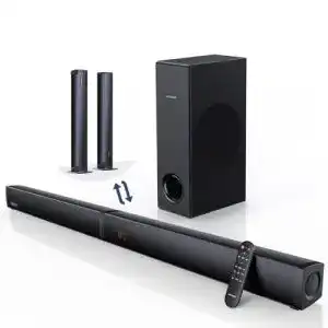 Soundbar mit subwoofer meredo 180w abnehmbar 2 in 1