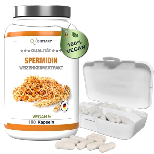 Spermidin-Kapseln Biotary Spermidin, 180 Kapseln a 606 mg