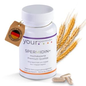 Spermidin-Kapseln YOUR POWER FOODS .COM hochdosiert, 5mg