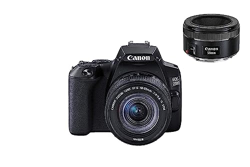Spiegelreflexkamera Canon EOS 250D Digitalkamera m. Objektiven