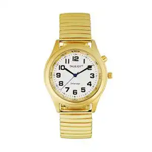 Sprechende armbanduhr talkjoy premium damen goldene uhr