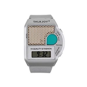 Sprechende Armbanduhr TalkJoy Silber Uhr Wecker Ansage