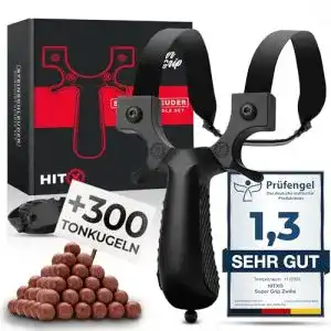 Steinschleuder hitx zwille bundle set super grip oberflaeche