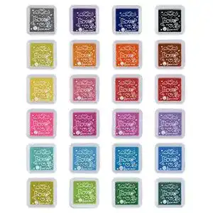 Stempelkissen pretop set 24 farben fuer papierarbeiten diy