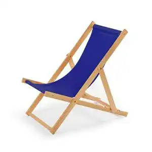 Strandstuhl impwood liegestuhl blau aus holzbis 100 kg
