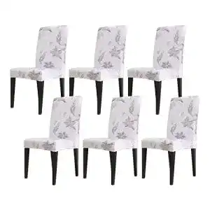 Stuhlhusse vivi idee 6er set stuhlbezug elastische waschbar