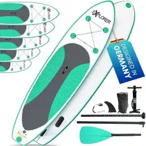 Sup board explorer stand up paddling board mint 300x76x15cm 115kg