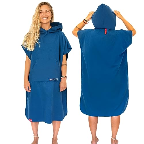 Surf-Poncho AUTDOOR ® Mikrofaser Badeponcho Damen Herren