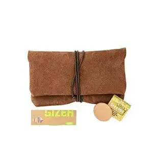 Tabaktasche comari aus wild leder separates paper filterfach