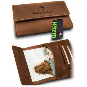 Tabaktasche wolfstrom taruk premium tabak beutel aus leder 1