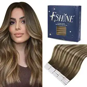 Tape extensions fshine tape in extensions echthaar braun 35cm