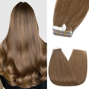 Tape-Extensions Silk-co Tape Extensions Echthaar 10stk, Remy Tape
