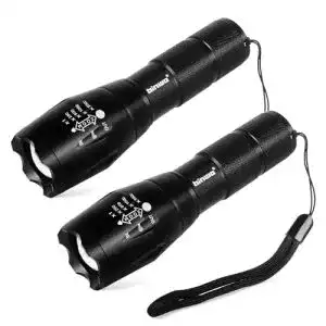 Taschenlampen binwo led taschenlampe mit 5 lichtmodi 2 stueck