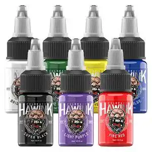 Tattoo farbe hawink tattoo ink set 0 5oz 15ml 7 bottles
