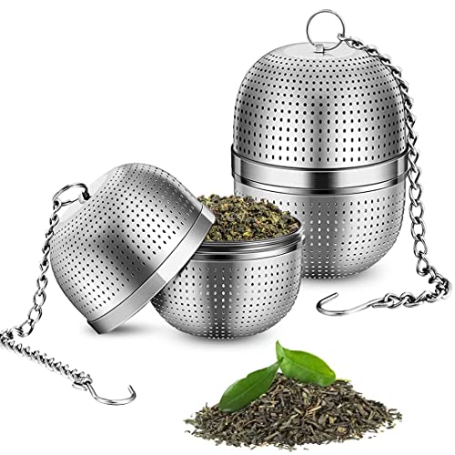 Tee-Ei Moseem Teeei für Losen Tee Teesieb Edelstahl 2er