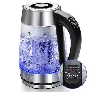 Teekocher aigostar glas wasserkocher mit temperatureinstellung 17l