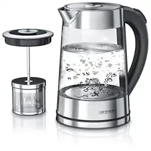 Teekocher arendo glas wasserkocher mit temperatureinstellung 1