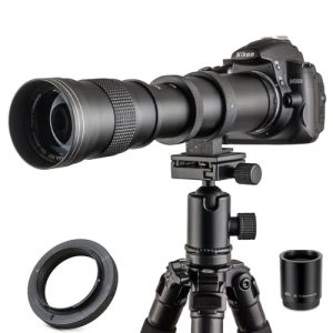 Teleobjektiv JINTU 420-1600mm Manueller Fokus Zoom-Objektive F/8.3-16 - teleobjektiv jintu 420 1600mm manueller fokus zoom objektive f 8 3 16