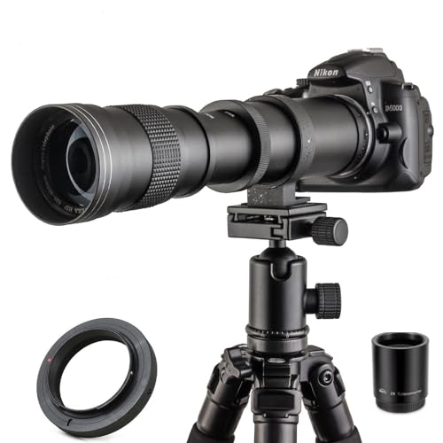 Teleobjektiv JINTU 420-1600mm Manueller Fokus Zoom-Objektive F/8.3-16