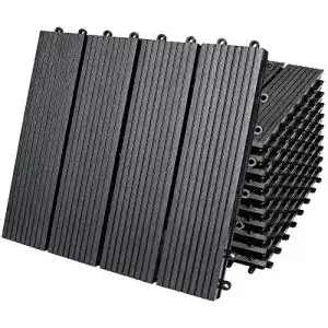 Terrassendielen casaria wpc fliesen 30x30 cm 11er set 1mc2b2