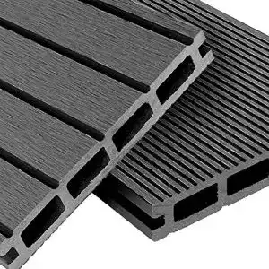 Terrassendielen mondesi wpc basic line komplett set hellgrau
