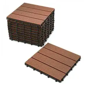 Terrassendielen sam terrassen fliese wpc kunststoff 11er spar set