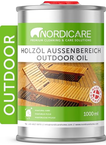 Terrassenöl Nordicare Holzöl Außenbereich [1L] für Lärche