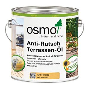 Terrassenöl OSMO 430D, Anti-Rutsch, transparent, 2,5 l - terrassenoel osmo 430d anti rutsch transparent 25 l