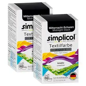 Textilfarbe simplicol expert mitternacht schwarz 1718 2er pack