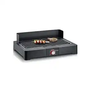 Tischgrill severin mit aluminium grillplatte fuer drinnen