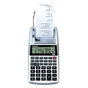 Desk calculator with paper roll