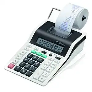 Tischrechner mit papierrolle citizen cx 32n druckender tischrechner