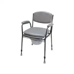 Toilettenstuhl drive medical ts 130 schwarz silber