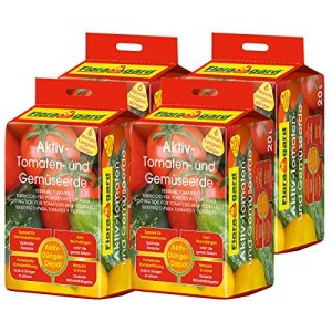 Tomatenerde Floragard 4 x Aktiv-Tomaten-und Gemüseerde 20 L